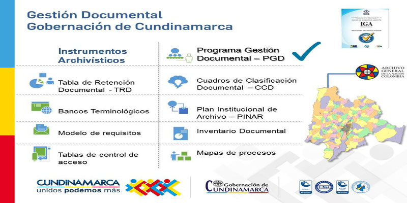 La Gobernación de Cundinamarca ya tiene Programa de Gestión Documental (PGD)
