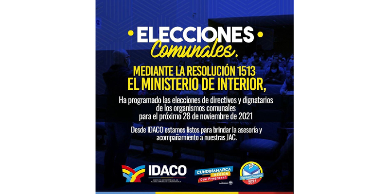 Atención comunales: elecciones de directivos y dignatarios se realizarán el 28 de noviembre