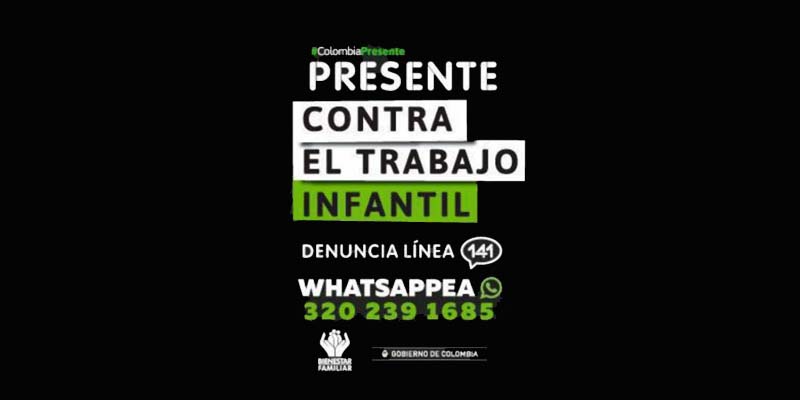 Cundinamarca, ‘presente contra el trabajo infantil’











