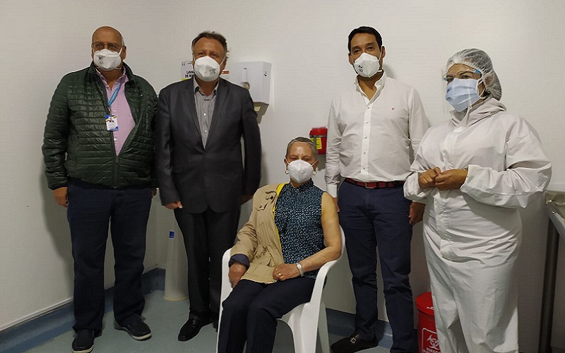 Vacuna 4 millones contra el covid-19 fue aplicada en el Hospital San Antonio de Chía


