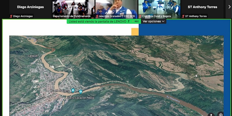 Mesa técnica para activar el plan de contingencia y estrategia a emergencias por situación actual Volcán Nevado del Ruíz
