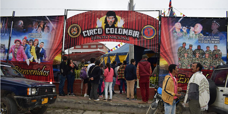 Circo Colombia llevó alegría a los habitantes de Gutiérrez Cundinamarca














