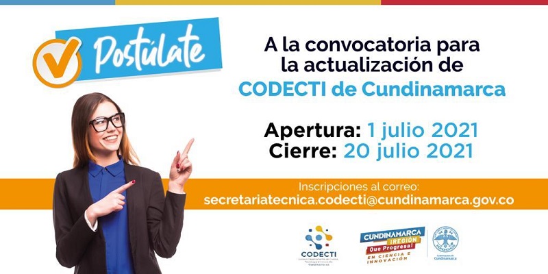 Cundinamarca invita a participar en la actualización del Codecti



