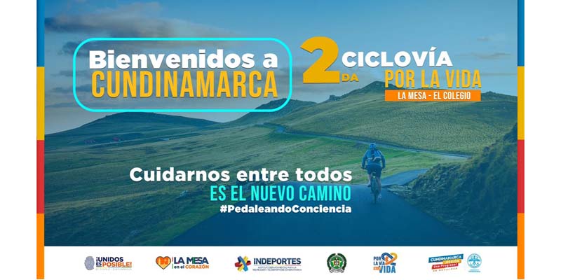 La Mesa y El Colegio son el epicentro de la segunda “Ciclo vía por la Vida” en Cundinamarca