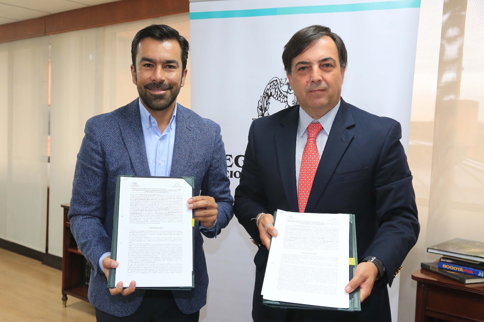 Firman Convenio interadministrativo de cooperación con la Registraduría Nacional 


