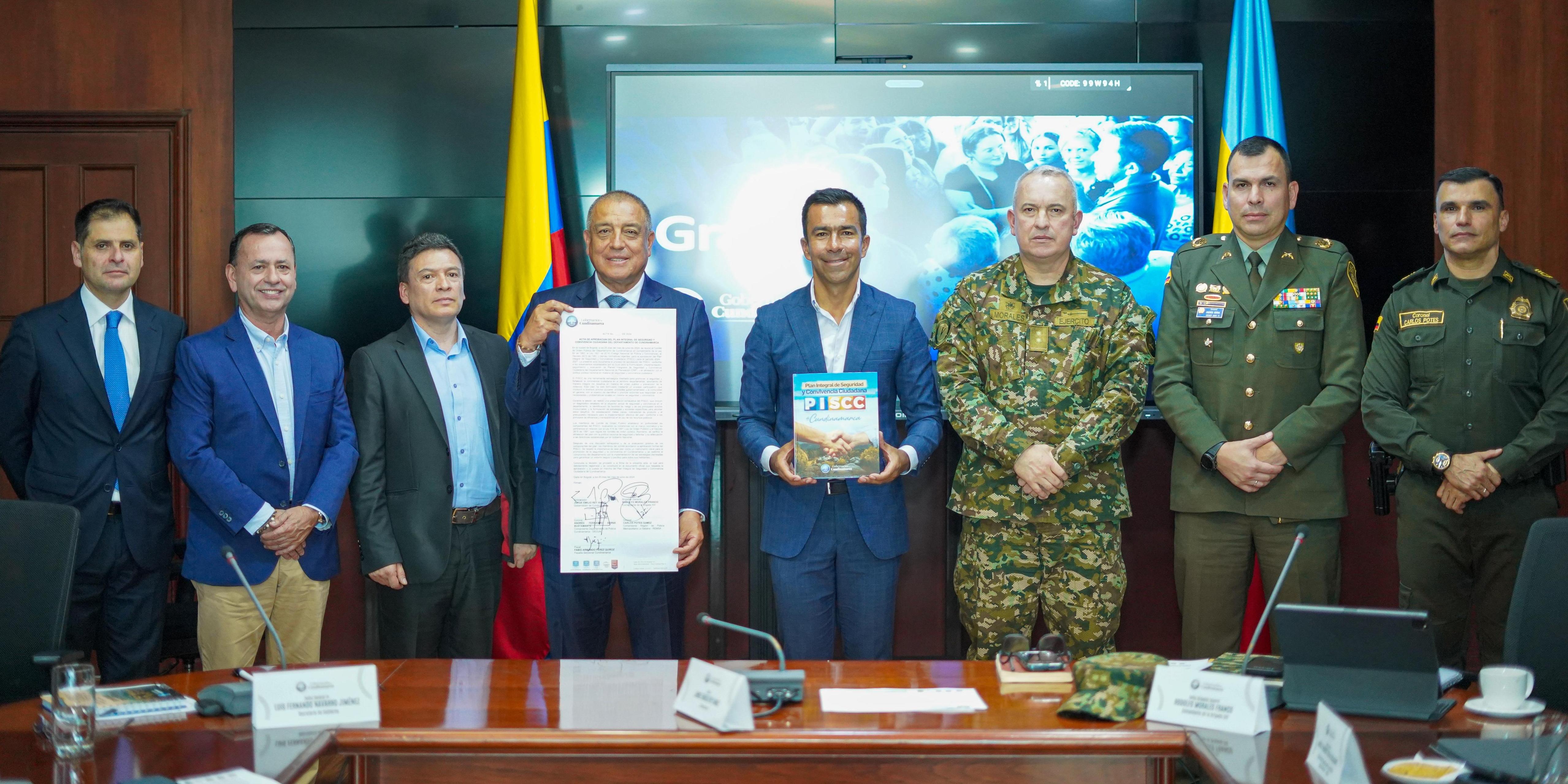 Luz verde al Plan Integral de Seguridad y Convivencia Ciudadana de Cundinamarca