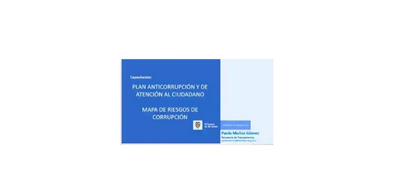 Funcionarios y contratistas de la Gobernación de Cundinamarca se preparan en Gestión de Riesgos de Corrupción

