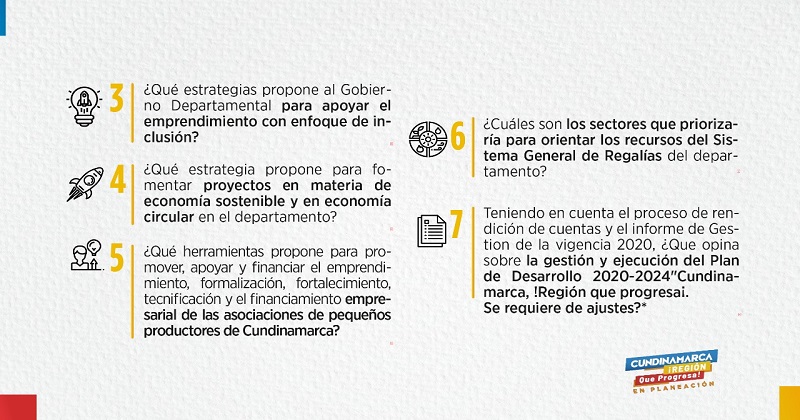 Gobierno Departamental ajusta su Plan de Desarrollo e invita a los cundinamarqueses a contribuir con sus aportes