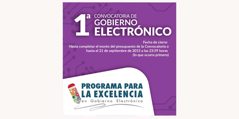 CONVOCATORIA PARA ESTUDIOS SUPERIORES EN GOBIERNO ELECTRÓNICO